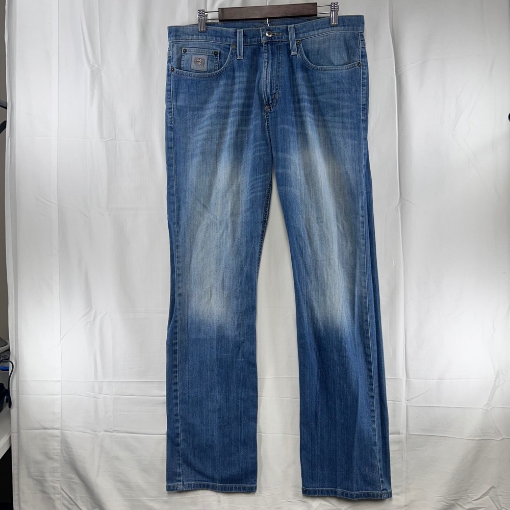 Cinch Up Jeans Mens 33x34 Blue Straight Leg Medium Wash Stretch MB98034017